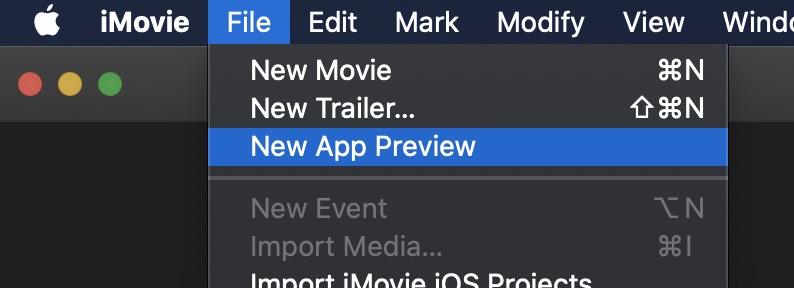 Create an App Preview in iMovie